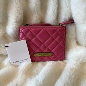 Kurt Geiger Fuchsia Quilted Wallet